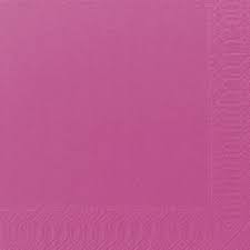 Middagsservett, 40 cm, 3-lag, fuchsia, 125 st/förp